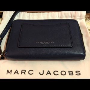 SALE!!! Marc Jacobs wristlet wallet dark navy blue